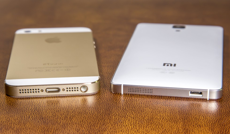 Xiaomi Mi 4 vs OnePlus One design